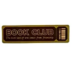 Звичайна закладка білетик - "Book Club 2"