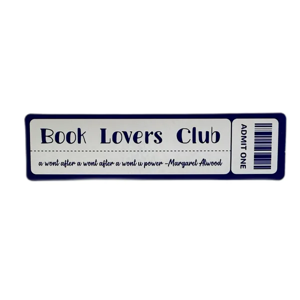 Звичайна закладка білетик - "Book Lovers Club 4"