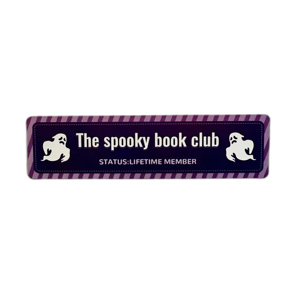 Звичайна закладка білетик - "The spooky book club"