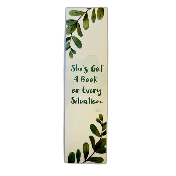 Звичайна закладка - "She's Got A Book or Every Situation"