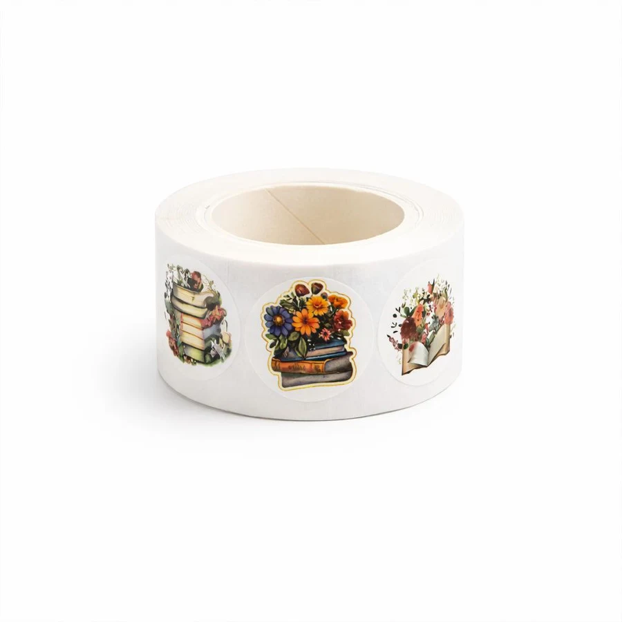 Наліпки в рулоні з книжковим дизайном 500 шт