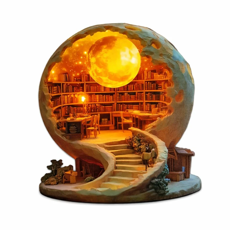Настільний декор з бібліотекою