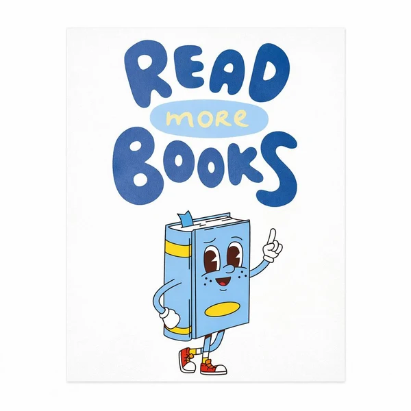 Постер - "READ more BOOKS"