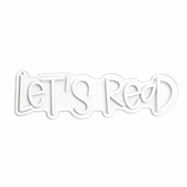 Світлодіодний неоновий знак - "LET'S READ"